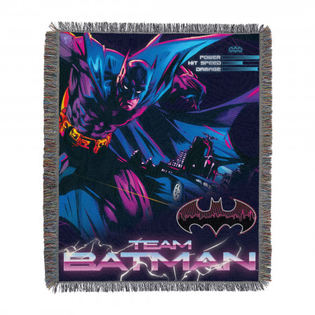 Batman Game Over 48" x 60" Woven Tapestry Throw w/ Tassels